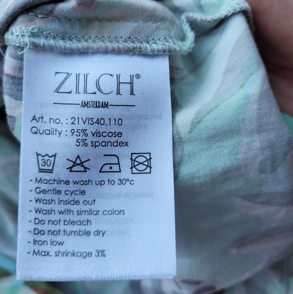 Zilch Amsterdam Pinecone Print Dress, VGUC, Size S - Picture 7 of 7